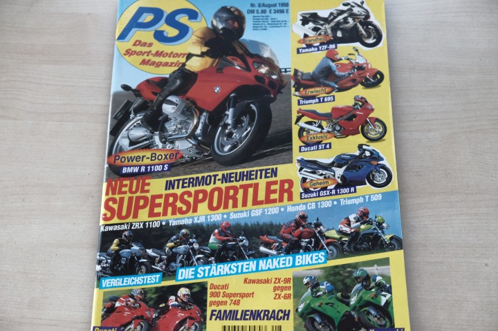 Deckblatt PS Sport Motorrad (08/1998)